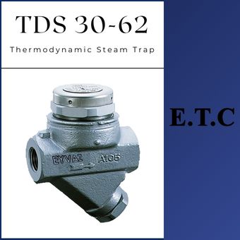 Thermodynamic Steam Trap With Bimetallic Air Vent Type TDS 30-62  Thermodynamic Steam Trap With Bimetallic Air Vent Type TDS 30-62 Thermodynamic Steam Trap With Bimetallic Air Vent Type TDS 30-62