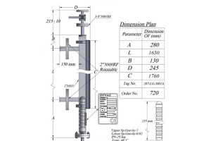 price of Magnetic Level Gauge MLG33/44/55