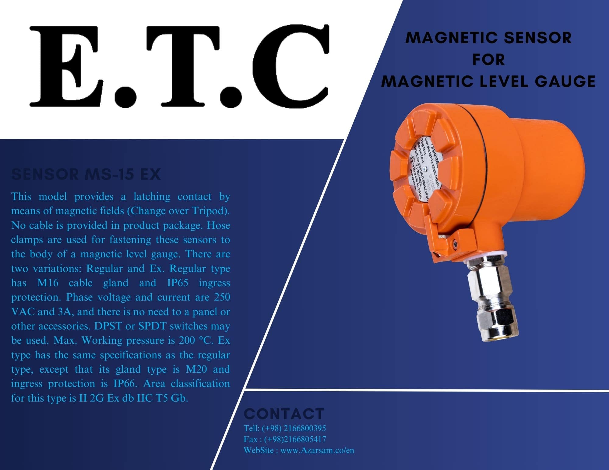 Magnetic Sensor For Magnetic Level Gauge